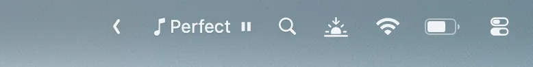 MiniTune menu bar play view